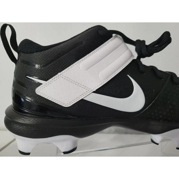 Nike Force Trout 7 Pro MCS Black White Baseball Cleats Men's Size 12 Brand New - Picture 6 of 16